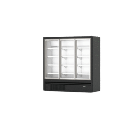 EUROPE-STYLE PLUG-IN GLASS DOOR UPRIGHT FRIDGE