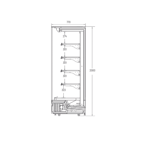 EUROPE-STYLE PLUG-IN GLASS DOOR UPRIGHT FRIDGE - Image 2